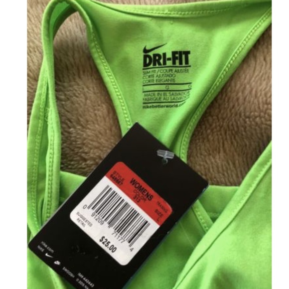 NWT Nike Dri Fit Stay Cool Green Tank - L - Picture 4 of 4